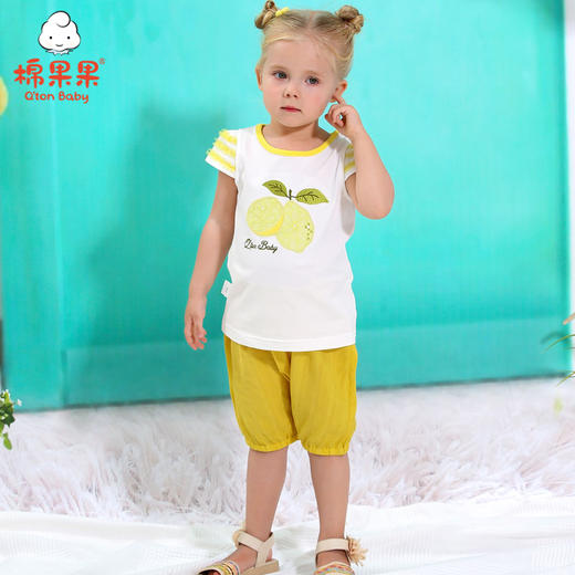 棉果果夏季女童套头T恤M222140220341 商品图0