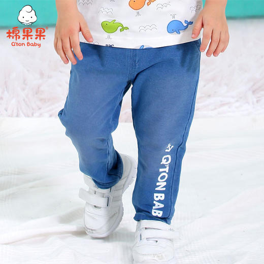 棉果果夏季男童针织牛仔长裤M212200220305 商品图1