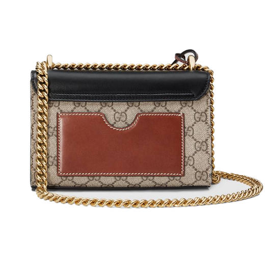 【二】GUCCI 古驰 女士Padlock系列小号GG肩背包 黑色 409487 KLQJG 9785 商品图2