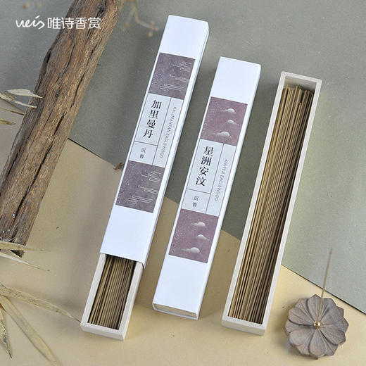 唯诗 |【标品香长款系列】天然沉香纯线香 檀香 味甜醇厚 卧室/书房/茶室用香/净化空气/ 白天/酒店/会客 商品图1