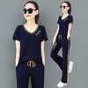 SPYG-1393596新款时尚韩版休闲服显瘦阔腿裤大码宽松两件套潮 商品缩略图1