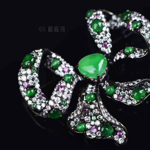 【祝你幸福】绿蛋蝴蝶结胸针-XZ2005215 商品图1