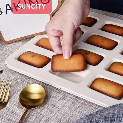 阳晨中国红系列12连小长方金砖 YC80226  费南雪不粘模 商品图0