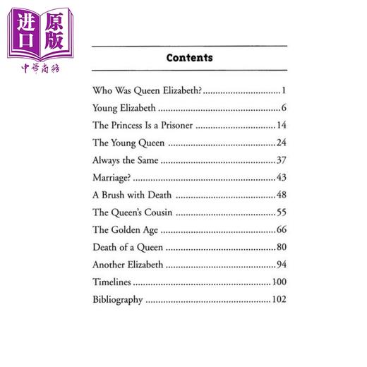 预售 【中商原版】谁是伊丽莎白女王？Who Was Queen Elizabeth? What was 系列 中小学生人文历史百科读物 7~12岁 英文原版 商品图1