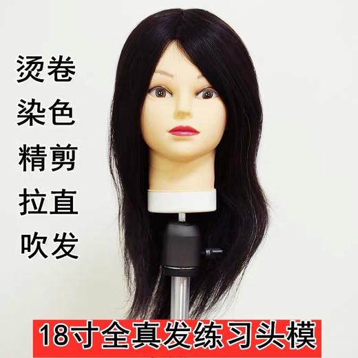柏力头模黑发18CM 商品图0