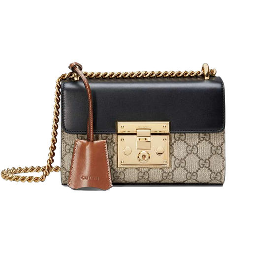 【二】GUCCI 古驰 女士Padlock系列小号GG肩背包 黑色 409487 KLQJG 9785 商品图0