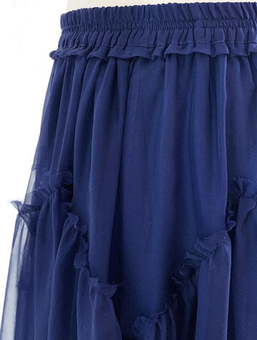 TYNVIE 抽褶蓬松半身裙 - 海蓝色 商品图3
