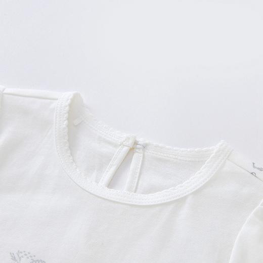 英氏-童衣类（夏）D0英针圆领短套衣 英氏白 商品图2