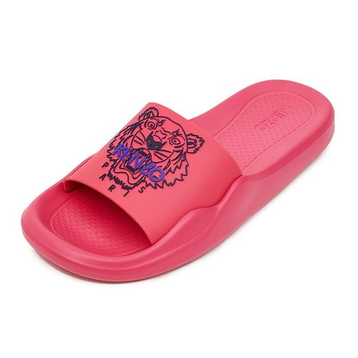 KENZO 高田贤三  女士情侣款经典虎头图案橡胶平底拖鞋F962MU104P60 商品图1