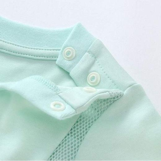 英氏-童衣类（夏）D0英针圆领短套衣 清水绿 商品图4