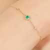 Daisy Fellowes黛西法罗 祖母绿腕饰 18K金彩宝轻奢钻石手链女 商品缩略图4