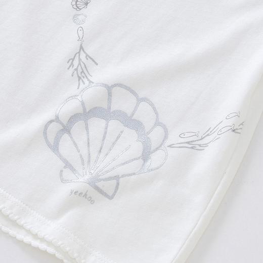 英氏-童衣类（夏）D0英针圆领短套衣 英氏白 商品图3