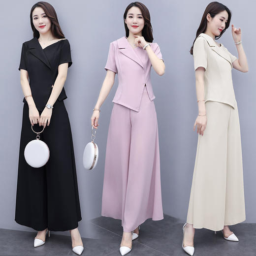 CQ  YQH2031两件套气质百搭宽松优雅休闲时尚【优】 商品图0