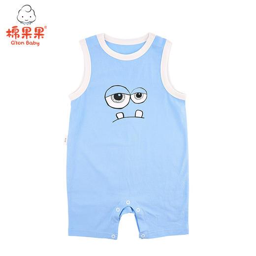 棉果果夏季男童背心连体衣连身衣哈衣M212724220324 商品图3