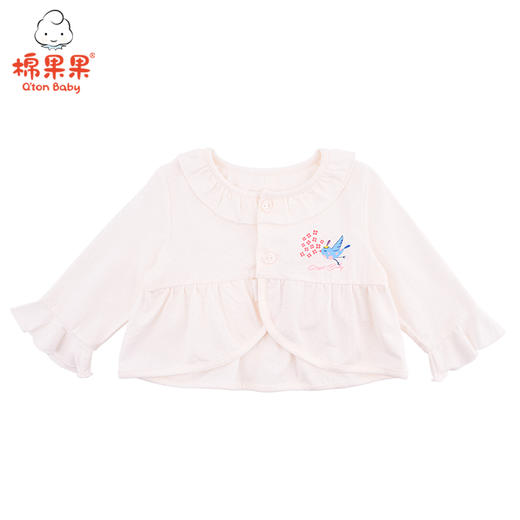 棉果果夏季提花莫代尔女童七分袖短外套M222100420258 商品图0