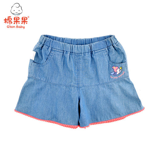 棉果果夏季女童裙式中裤短裤M222202220271 商品图0