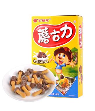 好丽友蘑菇力牛奶41克