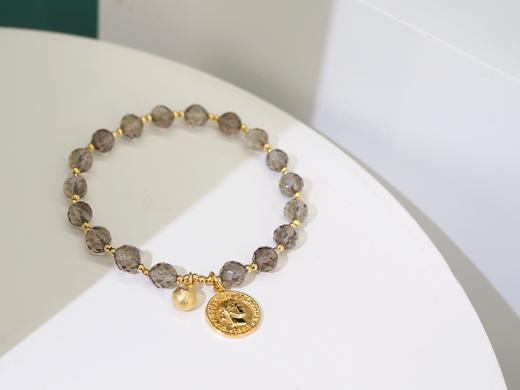 【乌龙波波】天然茶晶手链 坚定朴实 小众原创 商品图1