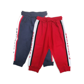 长裤夏季男童侧拼接针织七分裤子CV2022092