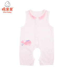 棉果果夏季莫代尔有机棉纱内衣背心开裆连体衣连身衣M221725420230