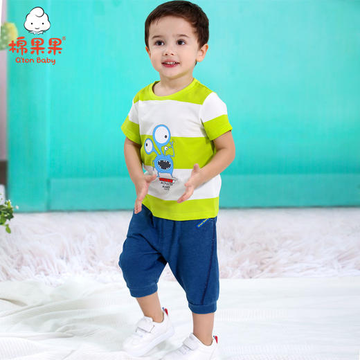 棉果果夏季男童套头T恤M212140220315 商品图1