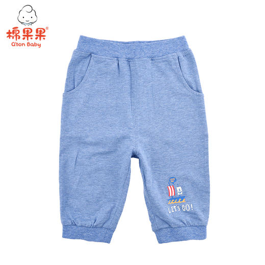 棉果果夏季男童罗纹收口七分裤M212201220299 商品图1