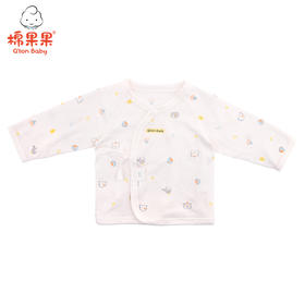 棉果果夏季全棉有机棉纱家居新生儿内衣半背衣上衣M201110220366