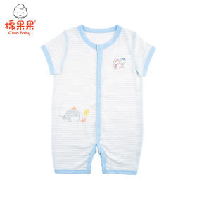 棉果果夏季莫代尔有机棉纱内衣对开连体衣连身衣哈衣M201722420229