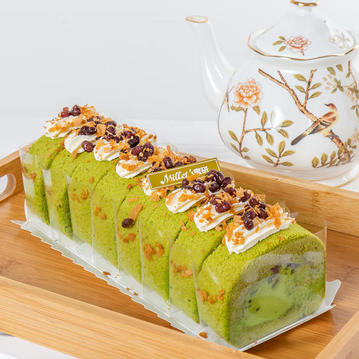 0708-日式抹茶蜜豆浮云卷 | 提前1天预定(配送时间:下午2点后可选)