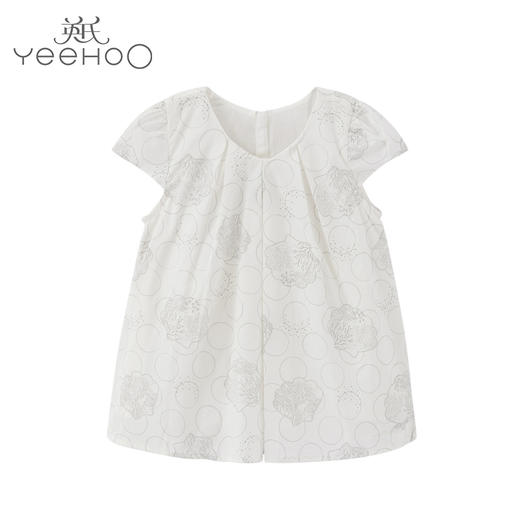 英氏-童衣类（夏）D0英梭短袖裙 英氏白 商品图0