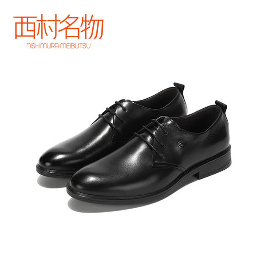西村名物新款英伦风商务正装真皮男鞋X181V11071 商品图0