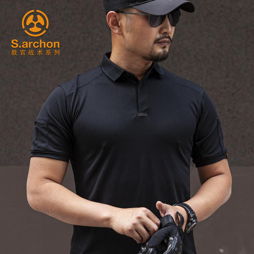 S.archon教官战术夏季户外速干T恤男翻领运动短袖宽松半袖保罗POLO衫 商品图2