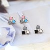 s925 银 撞色拼接耳钉 商品缩略图1