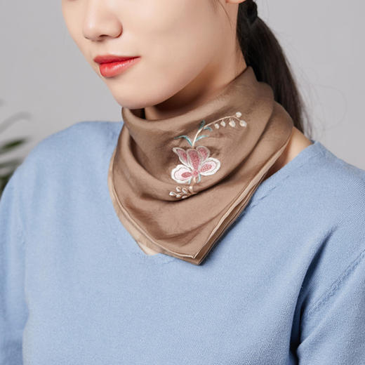 一庄空间苏绣真丝丝巾 | 中国女人梦寐以求的绕颈柔 商品图0
