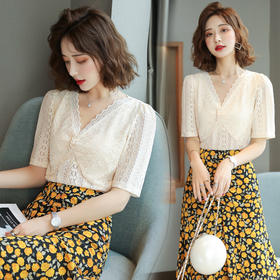 WZNH-ABS205815夏季个性气质潮流舒适时尚蕾丝衫