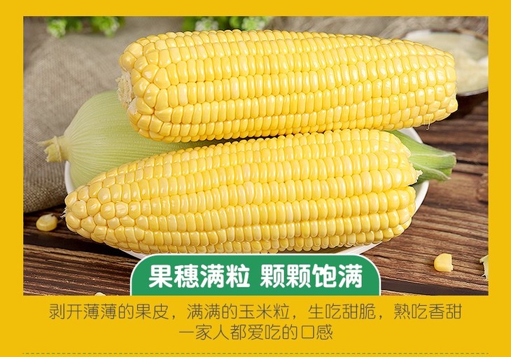 爆品云南新鲜水果玉米4根装次日达