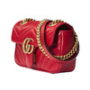 GUCCI 古驰  女士 GG Marmont系列绗缝迷你手袋 红色 446744 DTDIT 6433 商品缩略图2
