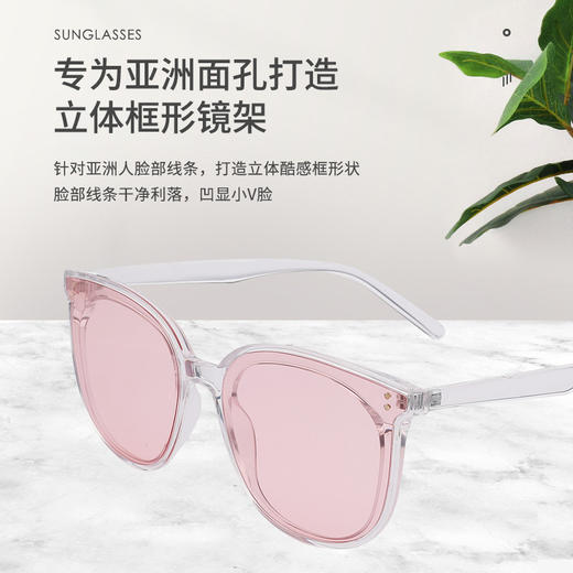 新款Healbud墨镜女GM同款网红款偏光潮防紫外线方框时尚太阳眼镜 商品图1