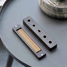 唯诗 |「苏窗观香」禅意香盒木质卧香炉檀香线香炉焚香插香薰炉线香盒卧香盒创意礼品