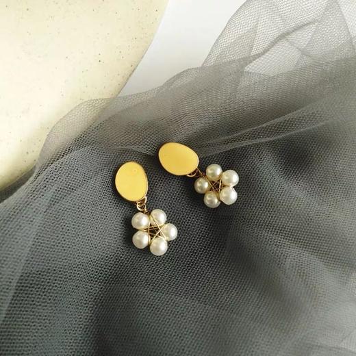 S925 银绕线五角星耳钉 商品图1