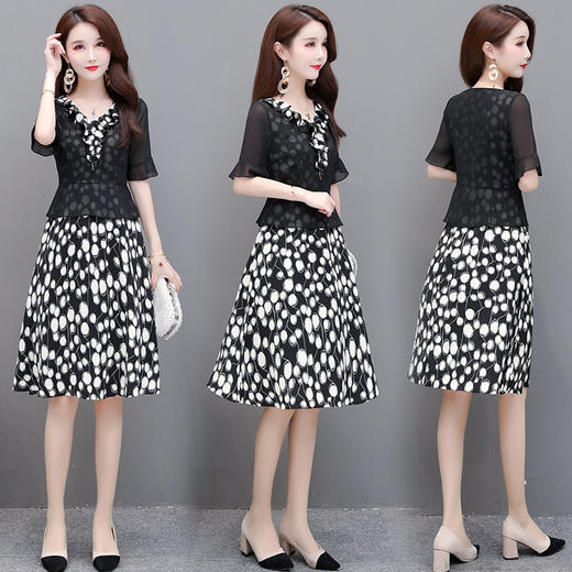 MQ-YYBL2019夏装新款过膝洋气高贵连衣裙YY 商品图0
