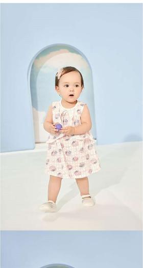 英氏-童衣类（夏）D0英针背裙 英氏白