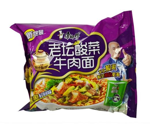 康師傅老壇酸菜牛肉麵