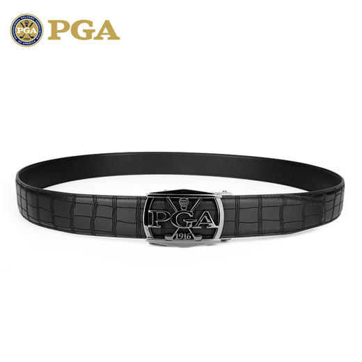 美国PGA 高尔夫皮带 男士 头层牛皮 合金自动扣头 时尚运动腰带 商品图4