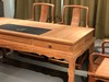 红桥红  家具严选  缅甸花梨(大果紫檀）  【178 石面茶趣 双抽屉马蹄腿茶桌】 商品缩略图4