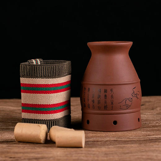 紫砂艾灸刮痧罐丨刮痧艾灸精工细作使用简单放心艾灸家用必备天然紫砂