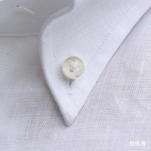 Canclini 法国亚麻白色意式工艺衬衫 商品图4