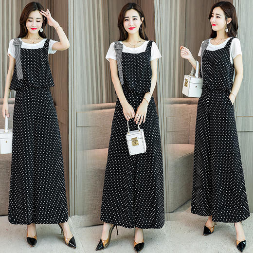 WZNH-SNX1201夏季圆点气质修身显瘦流行潮流韩版套装连衣裙 商品图0