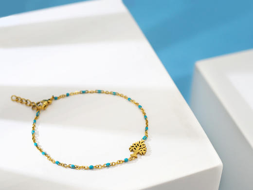 【世界树】天然青金石绿松石 手链两件套 原创小众 商品图3