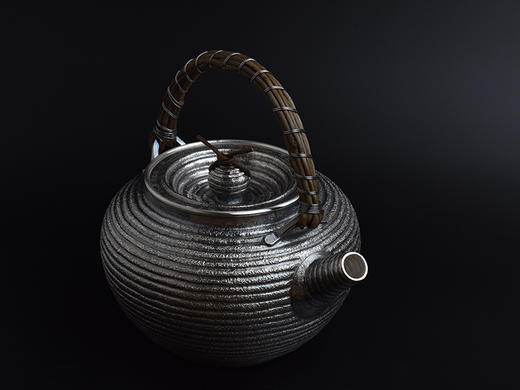 大理鹤庆芋头藤把煮水银壶 商品图2